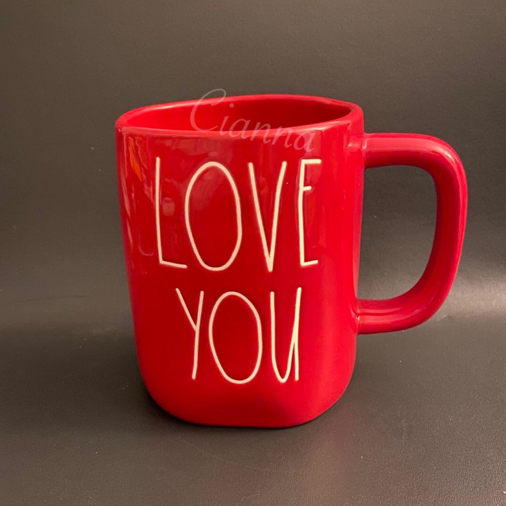 Rae Dunn Red Love You Mug